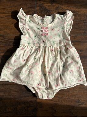 Rene Rofe Butterfly Dress Romper 3-6M